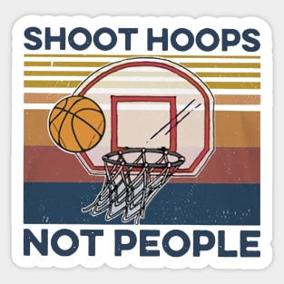 Basketball Shoot Hoops Not People Sticker